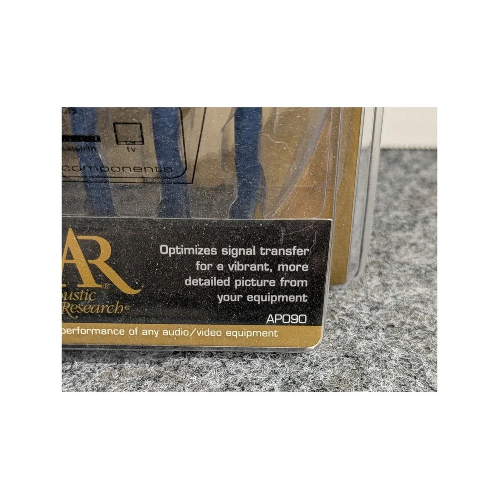 Acoustic Research AP090 Performance Series 3ft Component Video Cable Gold RCA